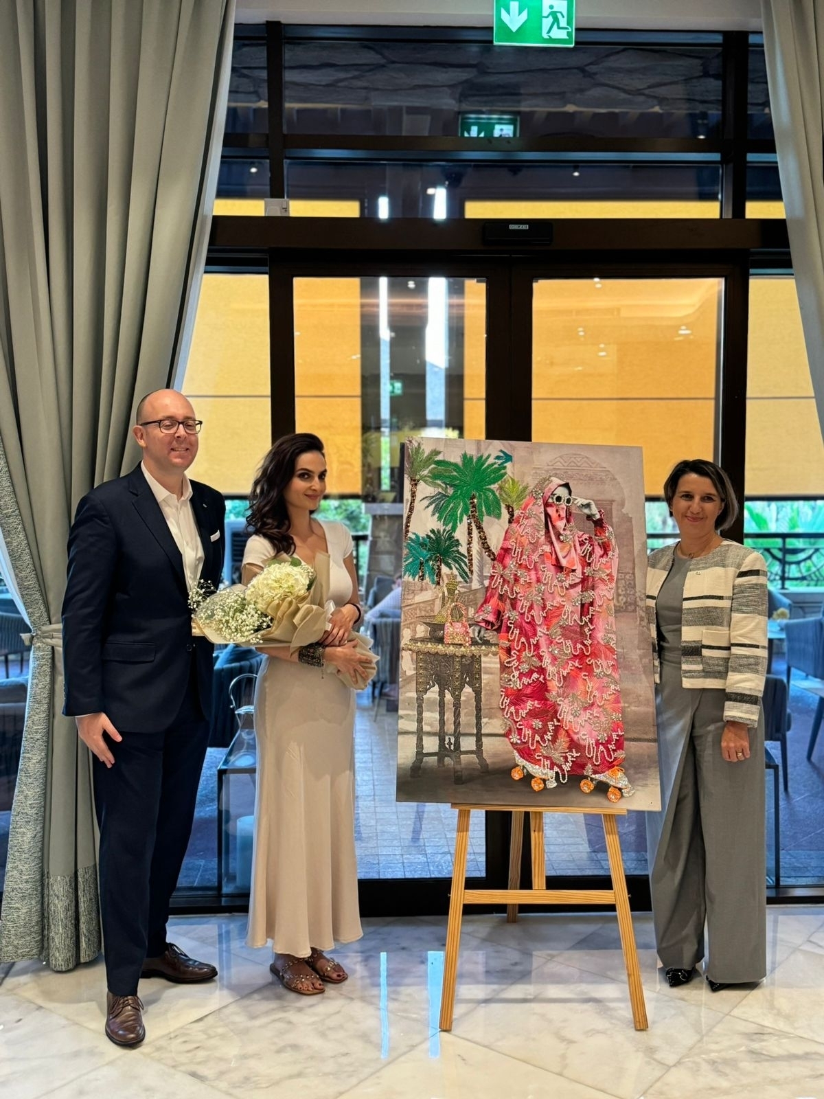 Unveiling of the commissioned Azaïdé artwork at Sofitel Dubai The Palm